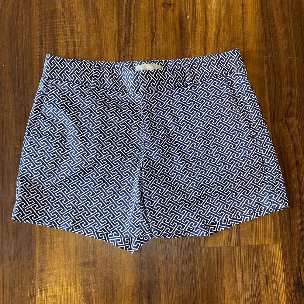 Banana Republic blue print shorts